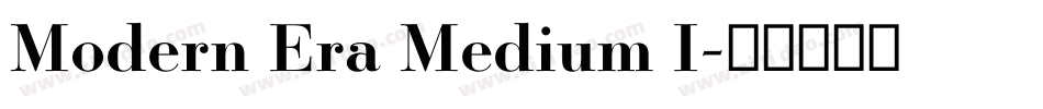 Modern Era Medium I字体转换